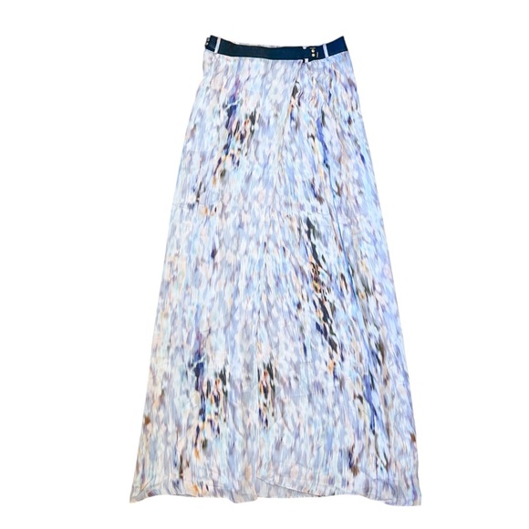 A.L.C Vintage 100% Silk Wrap Midi Skirt